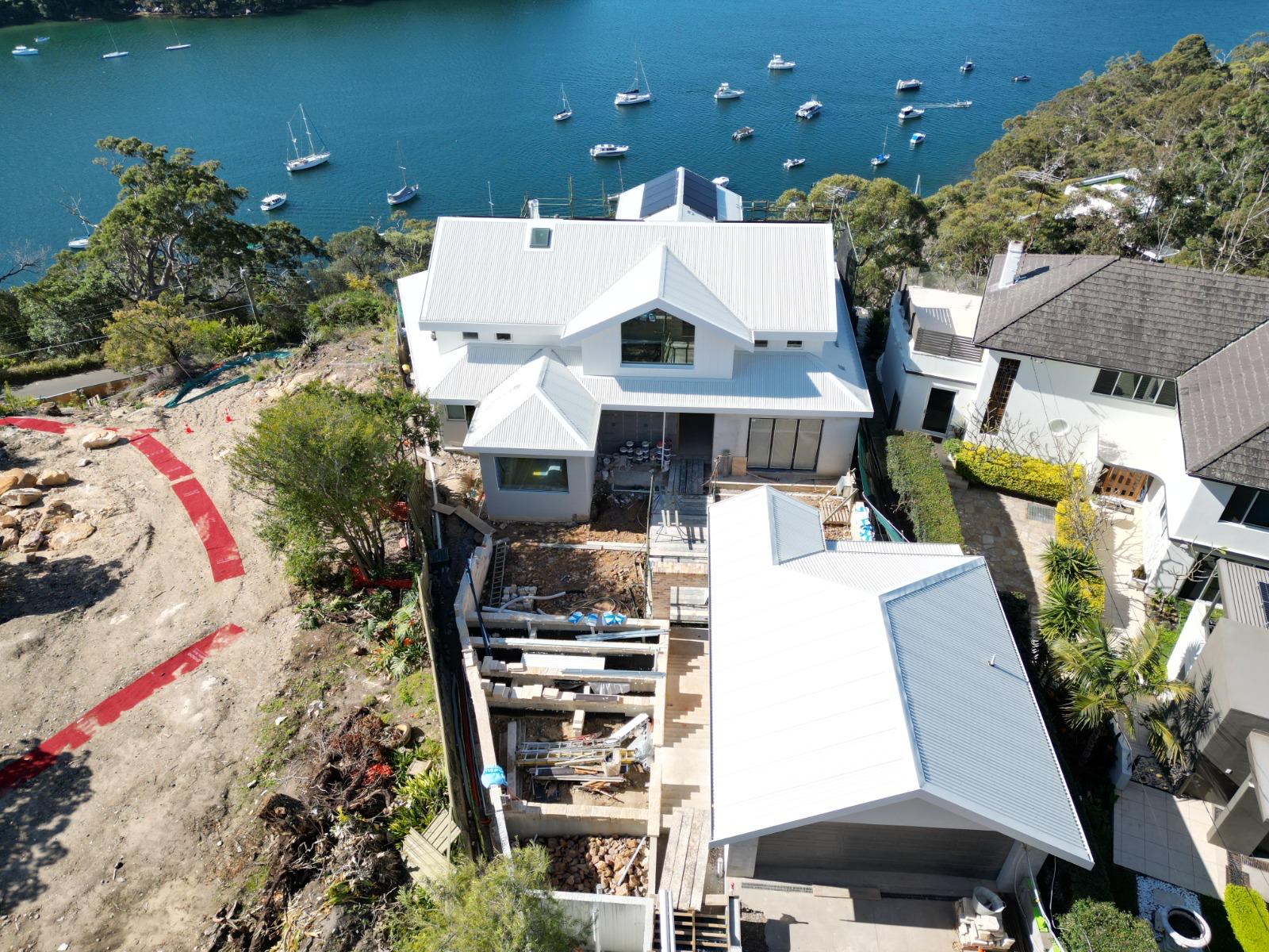 Roofing Goats Sydney project — completed Colorbond metal re-roof on a tiled home conversion