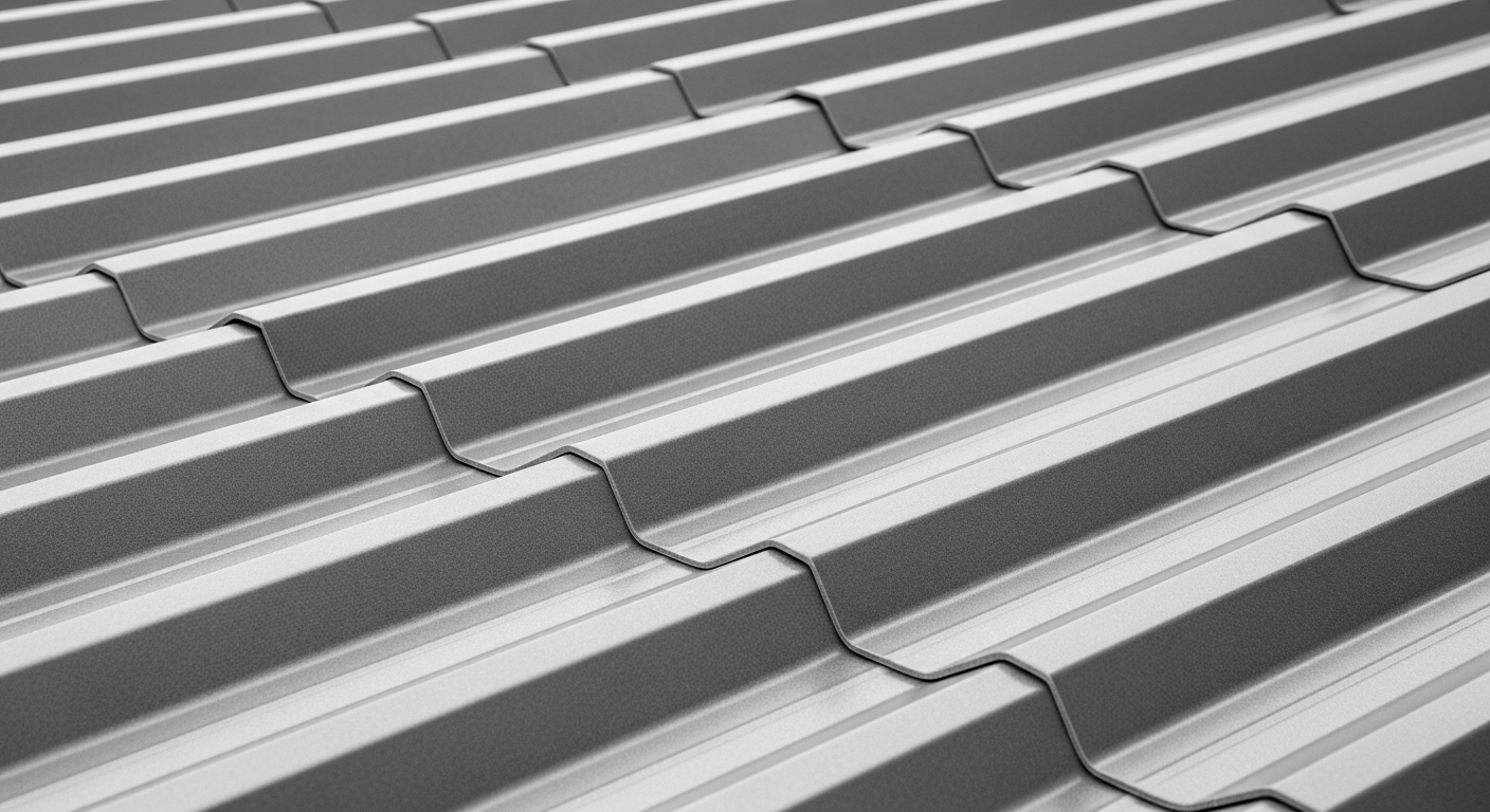 Corrugated Colorbond roof texture