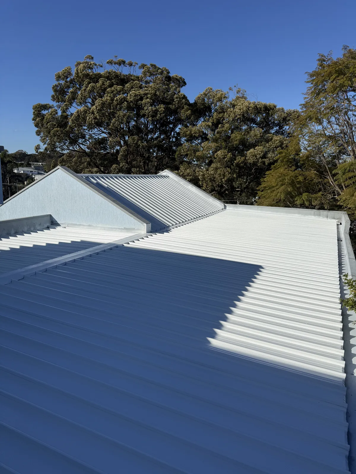 Finished roof surface at Parthenia Street, Dolans Bay following the restoration and painting work