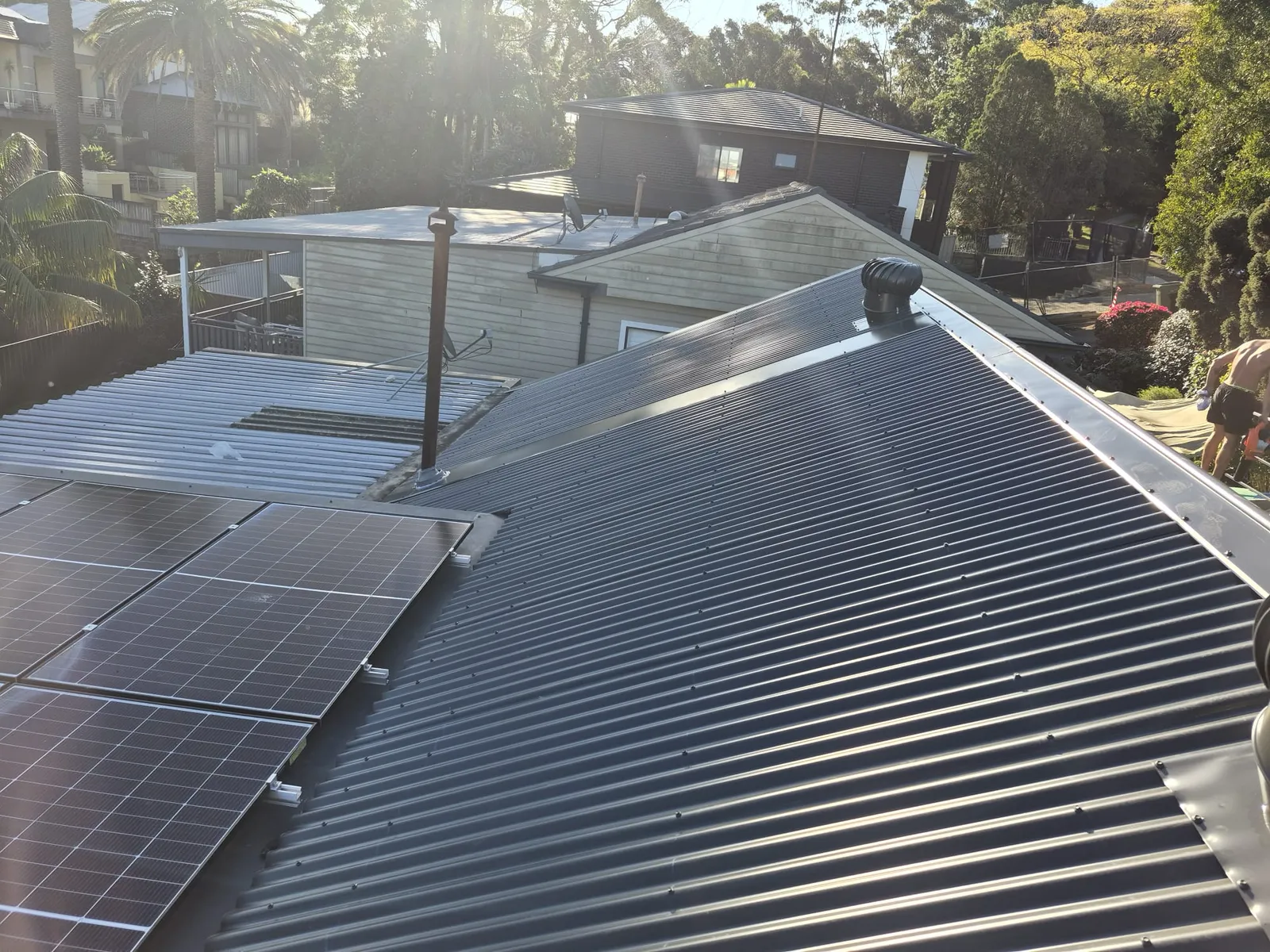 Tile-to-Metal Roof Replacement — Eagle Street, Ryde